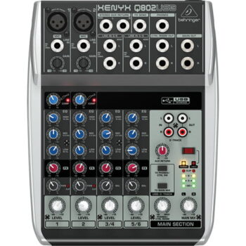 Behringer XENYX Q802USB Mixer and USB Audio Interface