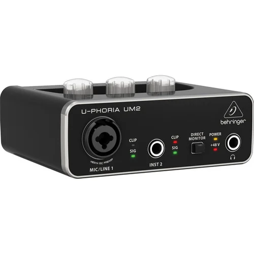 Behringer U-PHORIA UM2 2×2 USB Audio Interface 2 Behringer U-PHORIA UM2 2×2 USB Audio Interface - Image 2