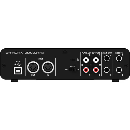 Behringer UMC204HD USB Audio/MIDI Interface - Image 3