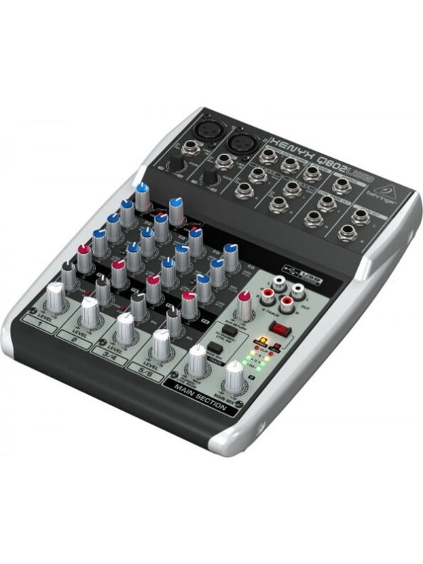 Behringer Xenyx Q802USB Premium 8-Input 2-Bus Mixer - Image 2