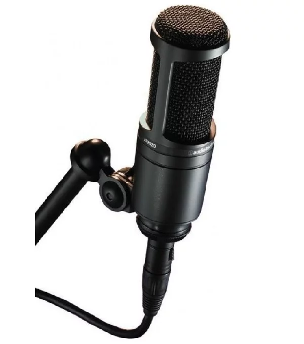 Audio-Technica AT2020 Cardioid Condenser Microphone - Black 2 Audio-Technica AT2020 Cardioid Condenser Microphone - Black - Image 2