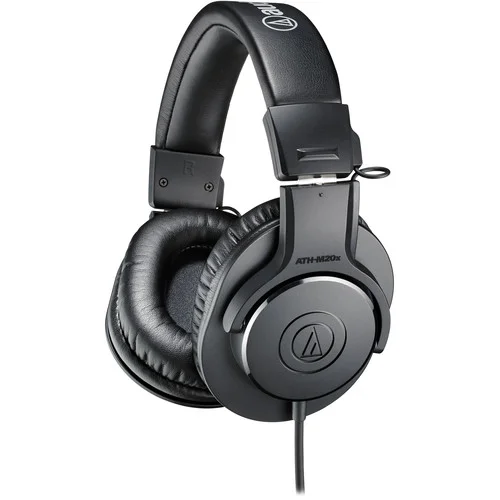 Audio-Technica ATH-M20x Closed Back Monitor Headphones -Black 1 Audio-Technica ATH-M20x Monitor Headphones (Black)