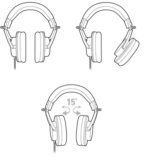 Audio-Technica ATH-M20x Closed Back Monitor Headphones -Black 5 Audio-Technica ATH-M20x Closed Back Monitor Headphones -Black - Image 5