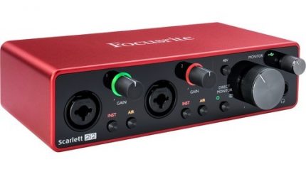 Focusrite Scarlett 2i2 2x2 USB Audio Interface (3rd Generation)