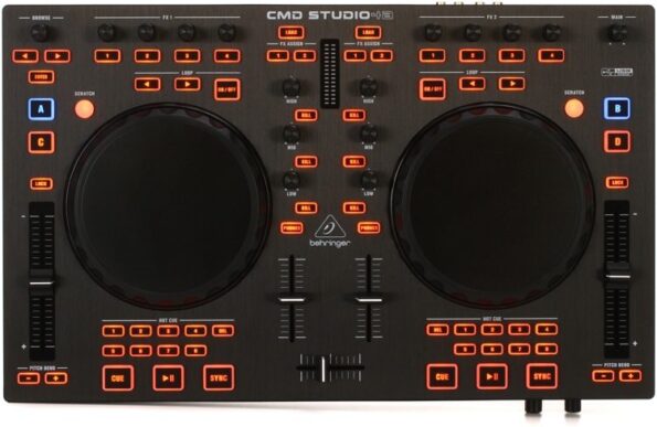 Behringer CMD STUDIO 4A 4-Deck DJ MIDI Controller with 4 Channel Audio Interface - Image 2