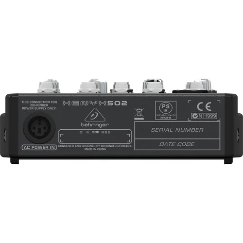Behringer XENYX 502 5-Channel Compact Audio Mixer 3 Behringer XENYX 502 5-Channel Compact Audio Mixer - Image 3