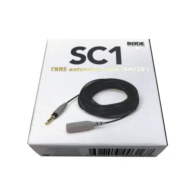 Rode SC1 TRRS Extension Cable (6M/20Ft) 2 Rode SC1 TRRS Extension Cable For SmartLav