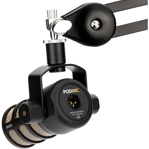 Rode PodMic Cardioid Dynamic Broadcast Microphone - Black 5 Rode PodMic Dynamic Podcasting Microphone