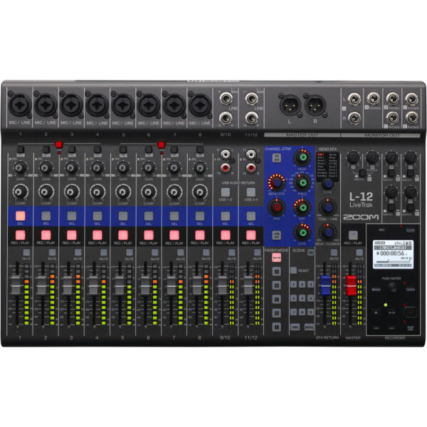 Zoom LiveTrak L12 – 12-Channel Digital Mixer & Multitrack Recorder