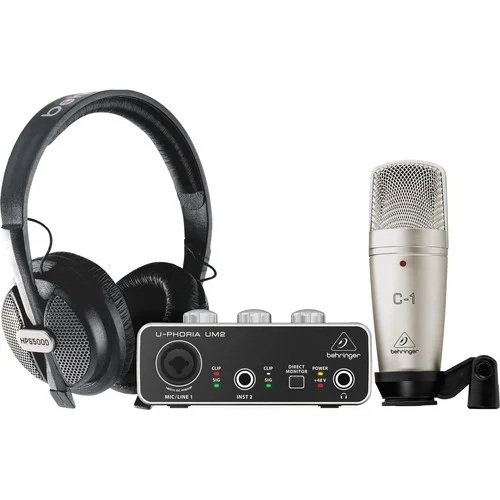 Behringer U-Phoria Studio Recording/Podcasting Bundle with Interface, Mic, and Headphones 1 Behringer U-Phoria Studio Recording/Podcasting Bundle