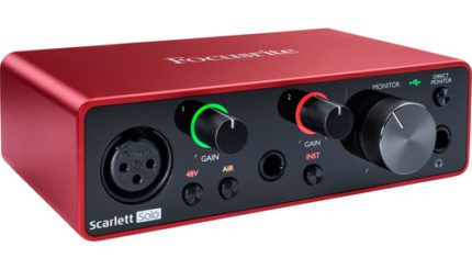 Focusrite Scarlett Solo 2x2 USB Audio Interface (3rd Generation)