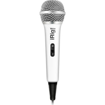 IK Multimedia iRig Voice iOS/Android Handheld Microphone (White)