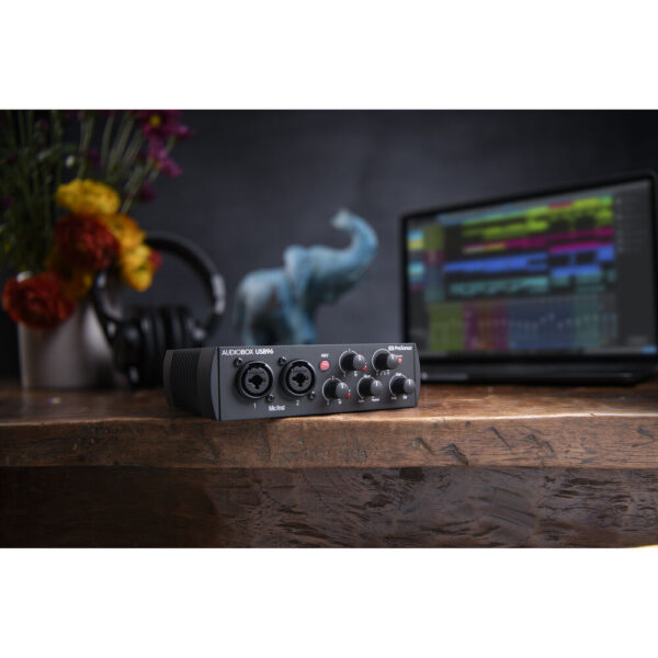 PreSonus AudioBox USB 96 Desktop 2×2 USB Audio/MIDI Interface (25th-Anniversary Black)