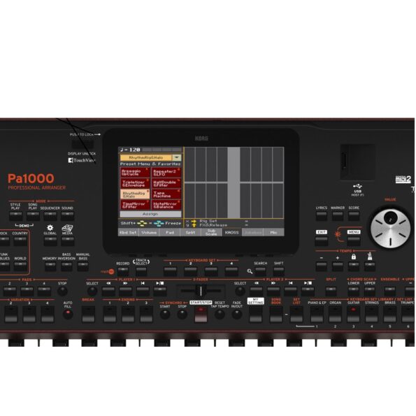 Korg Pa700 61-Key Professional Arranger (Black / Dark Red)