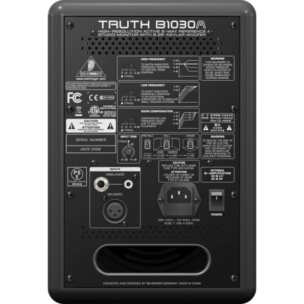 Behringer TRUTH B1030A Active Power Monitor -Pair