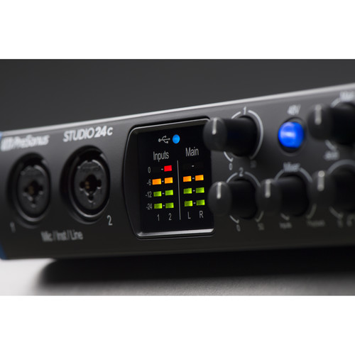 PreSonus Studio 24c Desktop 2x2 USB Type-C Audio/MIDI Interface - Pro Audio  Pakistan