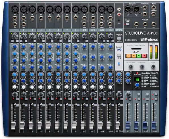 PreSonus StudioLive AR16c 18-Channel USB-C Hybrid Digital/Analog Performance Mixer