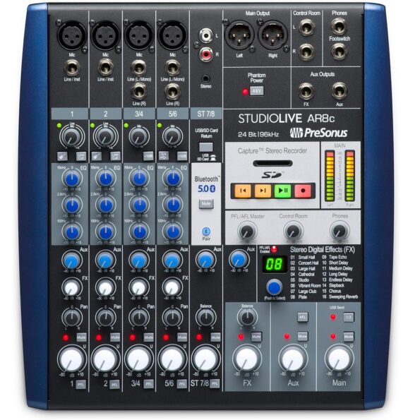 PreSonus StudioLive AR8c 8-Channel Hybrid Mixer