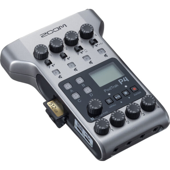 Zoom PodTrak P4 Portable Multitrack Podcast Recorder