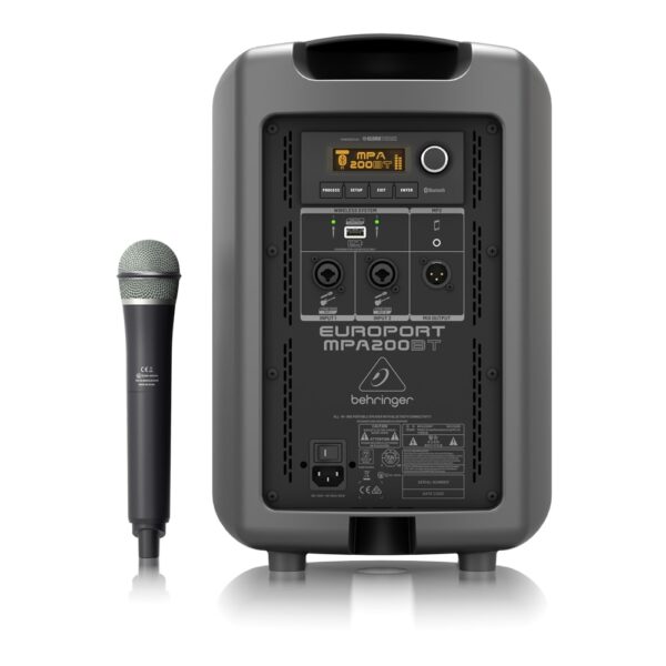 Behringer MPA200BT 200W Speaker with Handheld Wireless Microphone