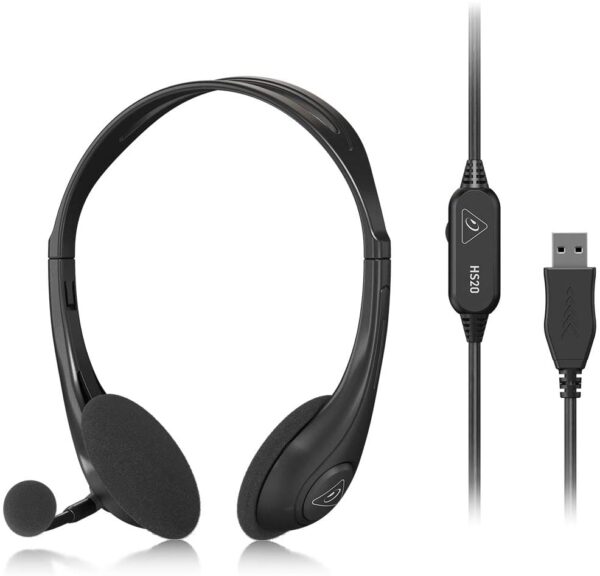 Behringer HS20 USB Stereo Headset with Swivel Microphone