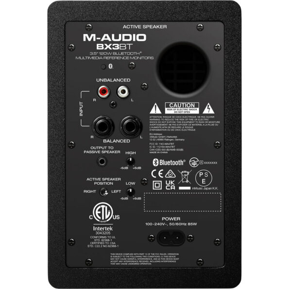 M-Audio BX3BT 3.5" 120W Bluetooth Studio Monitors