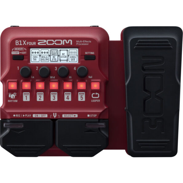 Zoom B1X Four Bass Multi-Effects Pedal with Expression Pedal