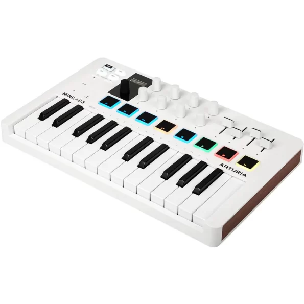 Arturia MiniLab 3 Compact MIDI Keyboard & Pad Controller (White)