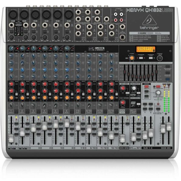 Behringer Xenyx QX1832USB Mixer with USB and Effects