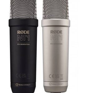 RODE NT1 5th Generation Condenser XLR/USB Microphone ( Black & Silver )
