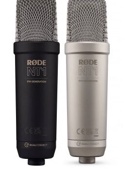 RODE NT1 5th Generation Condenser XLR/USB Microphone ( Black & Silver )