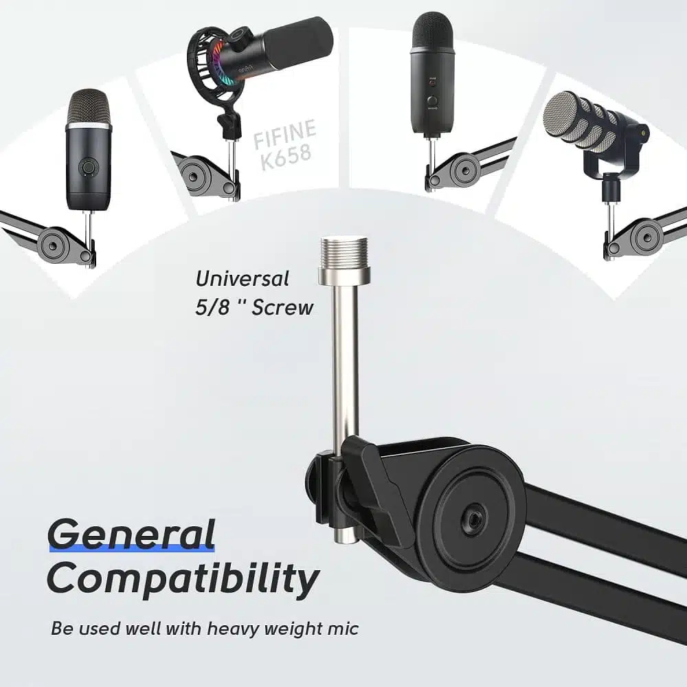 FIFINE BM63 Heavy Duty Microphone Arm Stand 5 FIFINE BM63 Heavy Duty Microphone Arm Stand