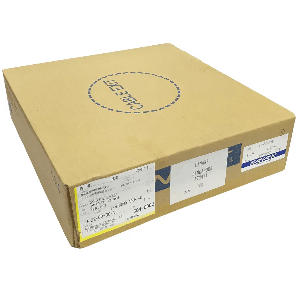 Canare L-4.5CHD - HD-SDI Digital Video Coaxial Cable - Black 2 Canare L-4.5CHD - HD-SDI Digital Video Coaxial Cable - Black
