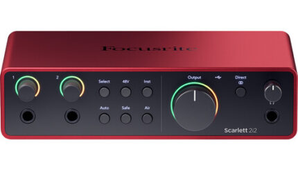 Focusrite Scarlett 2i2 USB-C Audio Interface (4th Generation)