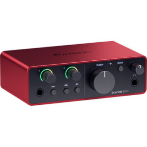 Focusrite Scarlett Solo 24-bit/192kHz - 4th Generation USB Type-C Audio Interface
