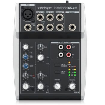 Behringer Xenyx 502S 5-channel Analog Streaming Mixer