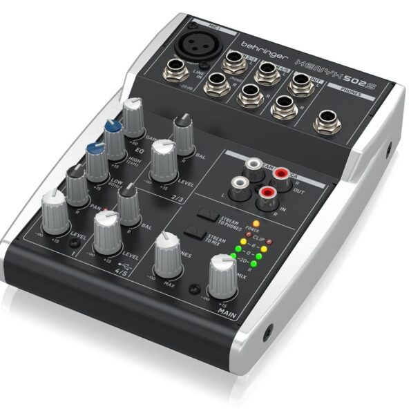 Behringer Xenyx 502S 5-channel Analog Mixer with Streaming Interface