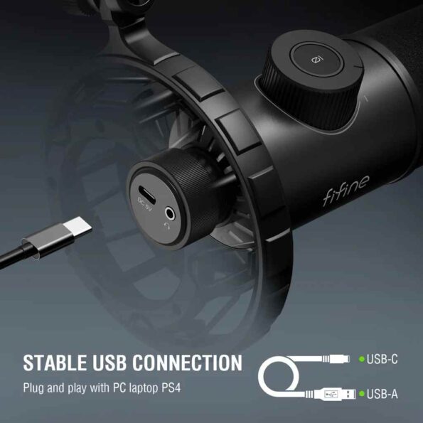 FIFINE K658 USB Dynamic Cardioid Microphone - F