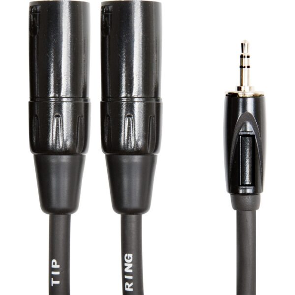 3.5mm TRS to Dual XLR Male Y-Cable