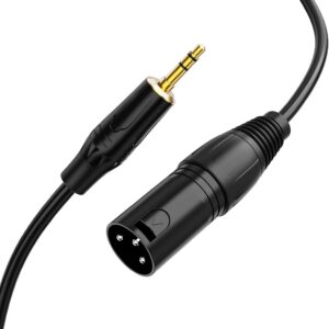 Proaudio Black Series 3.5mm to XLR Cable 3.5mm Male to XLR Male Microphone Cable (3M/9FT)