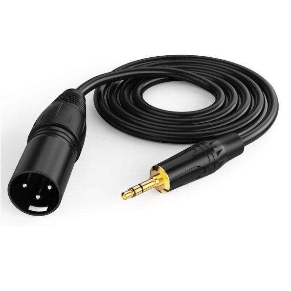 Proaudio Black Series 3.5mm Male to XLR Male Microphone Cable (3M/9FT) - Image 2