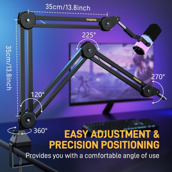 Maono BA37 Microphone Suspension Boom Arm Stand