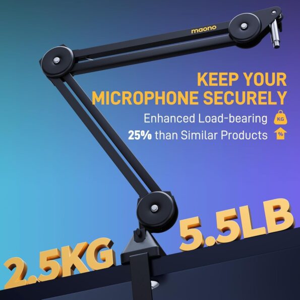 Maono BA37 Microphone Suspension Boom Arm Stand