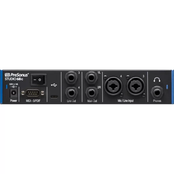 PreSonus 68c Studio - Back