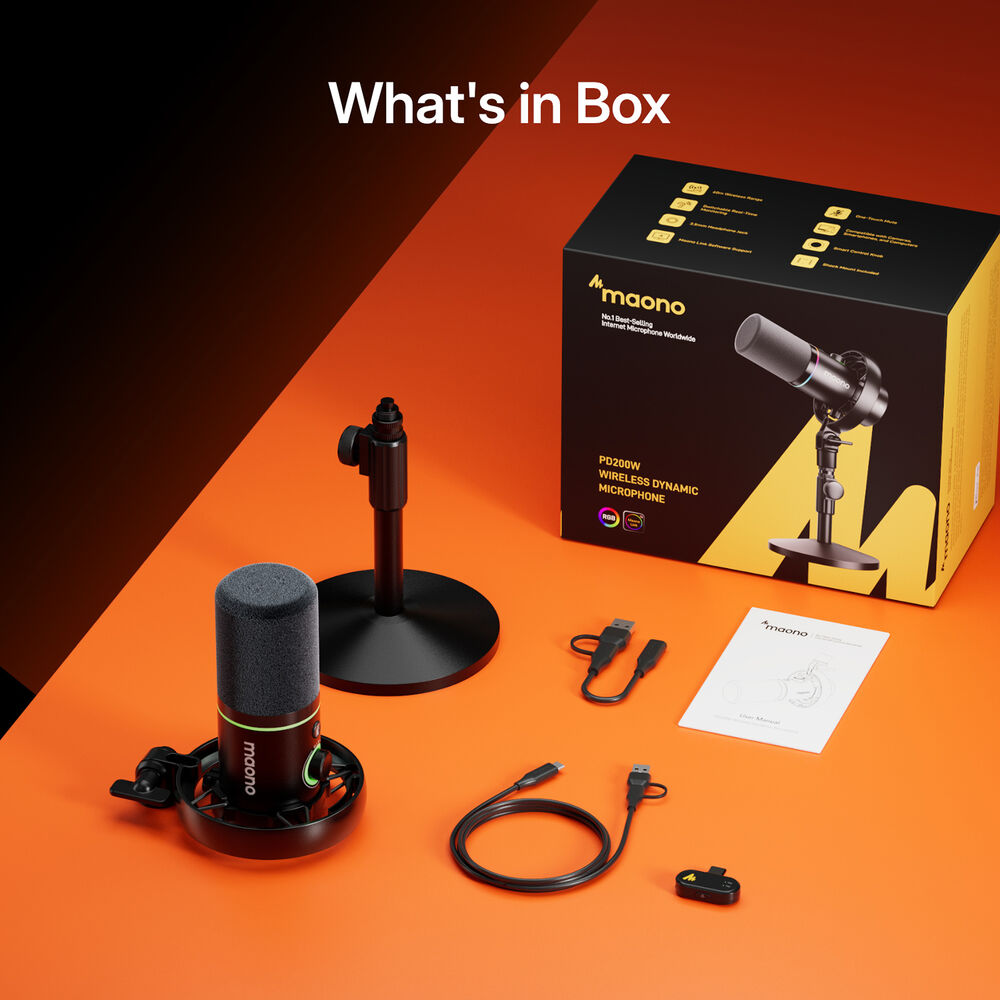 Maono PD200W Hybrid Podcasting Microphone 7 Maono PD200W Hybrid Podcasting Microphone - Image 7
