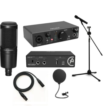 Arturia MiniFuse 1 And Audio-Technica AT2020 Recording Bundle