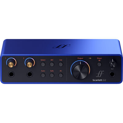 Focusrite Scarlett 2i2 - 25th Anniversary Edition USB-C Audio Interface (4th Generation, ISA Blue) 10 1758813782 IMG 2569671