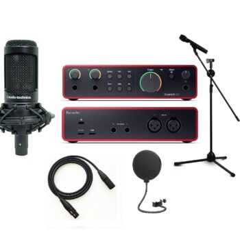 Focusrite Scarlett 2i2 4th Gen With Audio-Technica AT2035 Recording Bundle