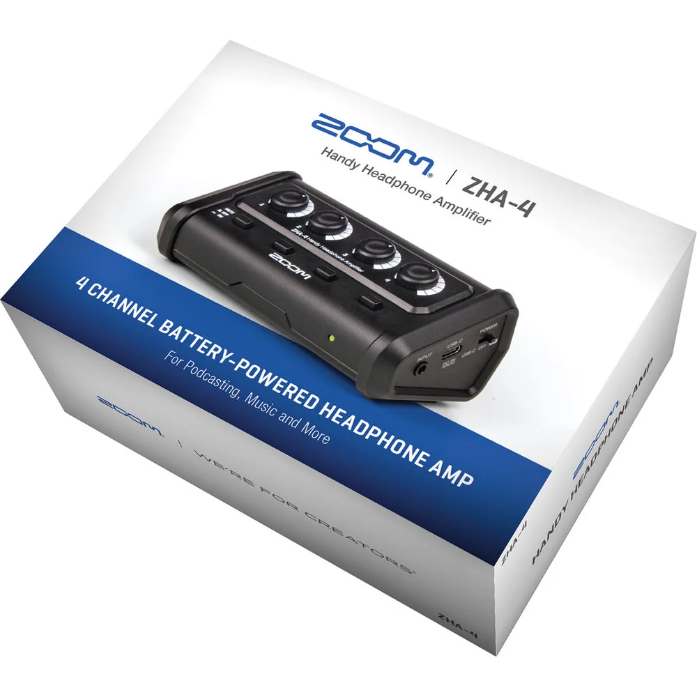 Zoom ZHA-4 Handy Headphone Amplifier 4 Zoom ZHA-4 Handy Headphone Amplifier