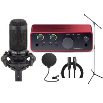 Focusrite Scarlett Solo 4th Gen And Audio-Technica AT2035 Studio Bundle